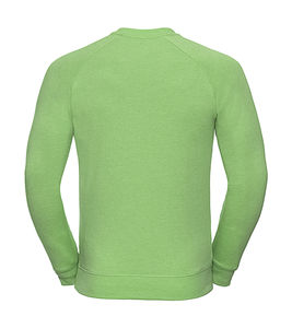 Sweatshirt publicitaire homme manches longues cintré raglan | Virginia Dare  Green Marl
