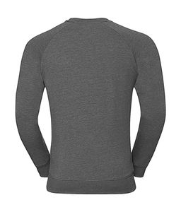 Sweatshirt publicitaire homme manches longues cintré raglan | Virginia Dare  Grey Marl