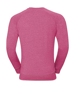 Sweatshirt publicitaire homme manches longues cintré raglan | Virginia Dare  Pink Marl