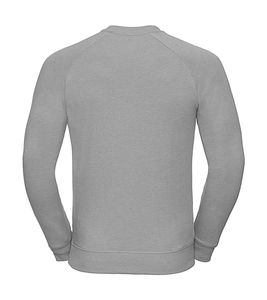 Sweatshirt publicitaire homme manches longues cintré raglan | Virginia Dare  Silver Marl