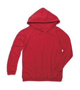 Sweat à capuche publicitaire manches longues avec capuche raglan | Unisex Hoody Scarlet Red