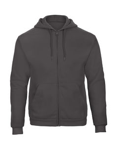 Sweatshirt à capuche zippé publicitaire | ID.205 50 50 Hooded Full Zip Sweat Unisex Anthracite