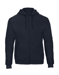 Sweatshirt à capuche zippé publicitaire | ID.205 50 50 Hooded Full Zip Sweat Unisex Navy