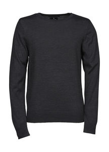 Sweatshirt publicitaire homme manches longues cintré | Uti Dark Grey