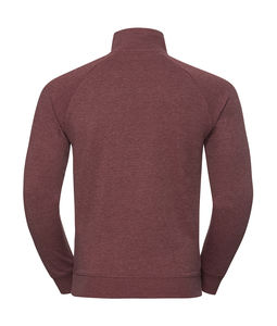 Sweatshirt personnalisé homme manches longues cintré | Salouen Maroon Marl