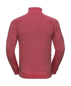 Sweatshirt personnalisé homme manches longues cintré | Salouen Red Marl
