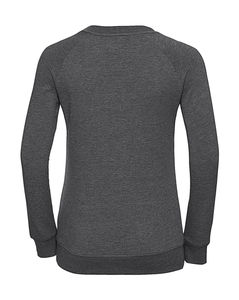 Sweatshirt publicitaire femme manches longues cintré raglan | Xiasha  Grey Marl