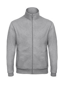 Veste molleton zippée publicitaire | ID.206 50 50 Full Zip Sweat Unisex Heather Grey