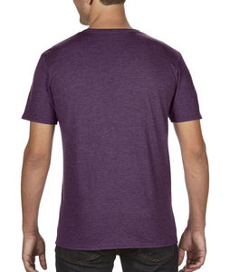 T-shirt personnalisé homme manches courtes cintré | Adult Tri-Blend Heather Aubergine