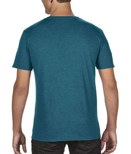 T-shirt personnalisé homme manches courtes cintré | Adult Tri-Blend Heather Galapagos Blue