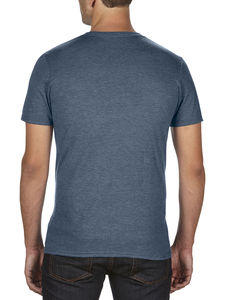 T-shirt personnalisé homme manches courtes cintré | Adult Tri-Blend Heather Navy