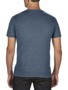 T-shirt personnalisé homme manches courtes cintré | Adult Tri-Blend Heather Navy