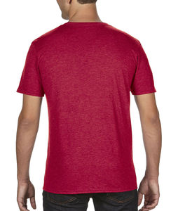 T-shirt personnalisé homme manches courtes cintré | Adult Tri-Blend Heather Red