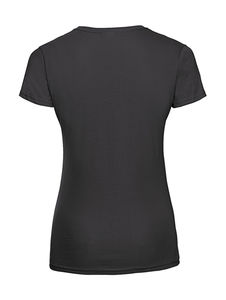 T-shirt publicitaire femme petites manches cintré | Macao Black