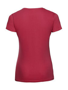 T-shirt publicitaire femme petites manches cintré | Macao Classic Red