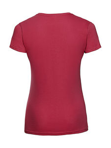 T-shirt publicitaire femme petites manches cintré | Macao Classic Red