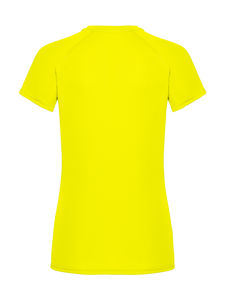 T-shirt personnalisé femme manches courtes cintré raglan | Ladies Performance T Bright Yellow