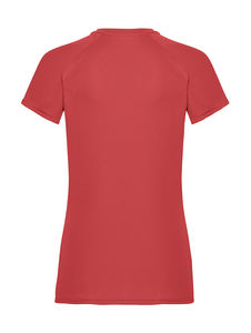 T-shirt personnalisé femme manches courtes cintré raglan | Ladies Performance T Red