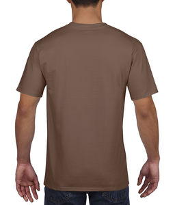 T-shirt homme col rond premium personnalisé | Hampstead Chestnut