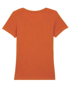 T-Shirt femme publicitaire | Stella Expresser Black Heather Orange