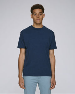 T-shirt col montant homme | Stanley Trims Black Heather Blue