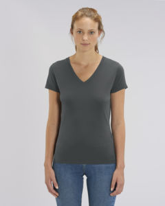 T-shirt col V femme  | Stella Evoker Anthracite