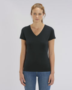 T-shirt col V femme  | Stella Evoker Black