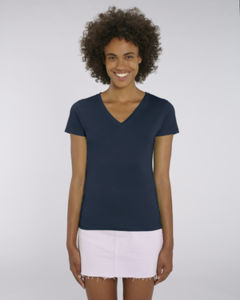 T-shirt col V femme  | Stella Evoker French Navy