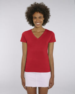 T-shirt col V femme  | Stella Evoker Red