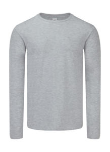 T-Shirt personnalisé | Iconic 150 LS Heather Grey