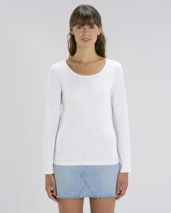 T-shirt iconique manches longues femme | Stella Singer Heather Ash