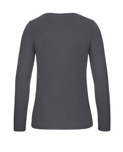 T-shirt manches longues femme personnalisé | #E150 LSL  women Dark Grey