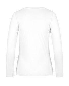 T-shirt manches longues femme publicitaire | #E190 LSL  women White