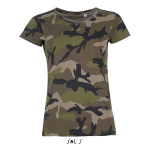 Tee-shirt personnalisé femme col rond | Camo Women Camo