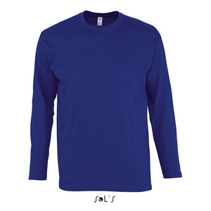 Tee-shirt personnalisé homme col rond manches longues | Monarch Outremer
