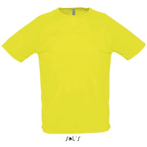 Tee-shirt publicitaire manches raglan | Sporty Jaune fluo