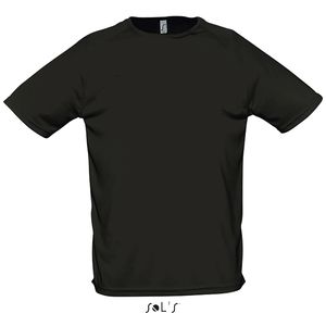 Tee-shirt publicitaire manches raglan | Sporty Noir