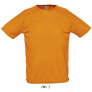 Tee-shirt publicitaire manches raglan | Sporty Orange fluo