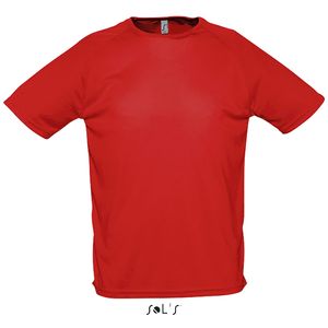 Tee-shirt publicitaire manches raglan | Sporty Rouge