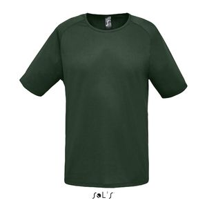 Tee-shirt publicitaire manches raglan | Sporty Vert forêt