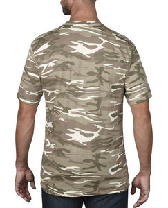 T-shirt publicitaire manches courtes | Adult Heavyweight Camouflage Camouflage Sand