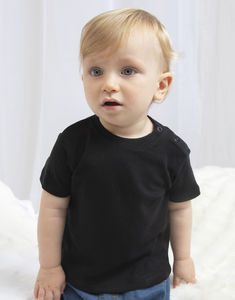 T-shirt publicitaire bébés avec manches courtes | Weaver Black