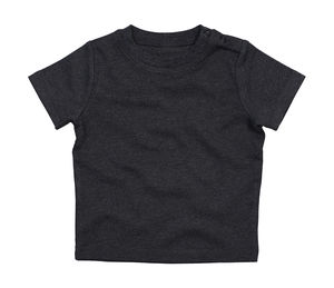 T-shirt publicitaire bébés avec manches courtes | Weaver Charcoal Grey Melange Organic