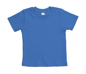 T-shirt publicitaire bébés avec manches courtes | Weaver Cobalt Blue Organic