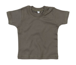 T-shirt publicitaire bébés avec manches courtes | Weaver Light Olive Organic