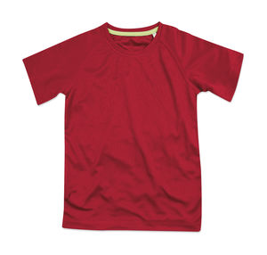 T-shirt publicitaire enfant manches courtes | Active 140 Raglan Kids Crimson Red