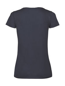 T-shirt femme col v valueweight publicitaire | Ladies Valueweight V-Neck T Deep Navy