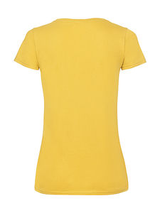 T-shirt femme col v valueweight publicitaire | Ladies Valueweight V-Neck T Sunflower