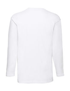 T-shirt publicitaire homme manches longues | Value weight LS T-Shirt White