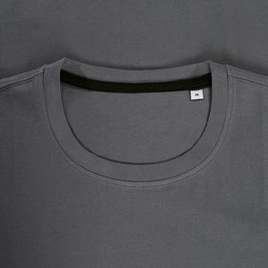 T-shirt personnalisé homme manches courtes cintré | Clive Crew Neck Slate Grey